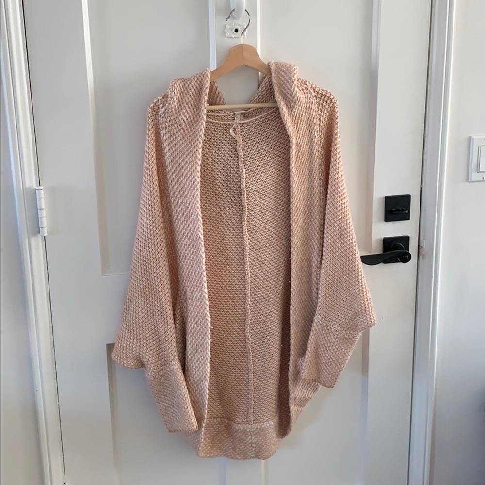 Free People cocoon cardigan light pink size M